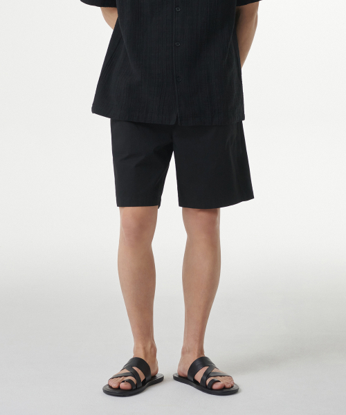 MUSINSA STANDARD（ムシンサスタンダード）の「コットンバンディングショーツ[ブラック]（その他パンツ・メンズ・その他・26/28/30/32/34/36）」の2枚目の写真