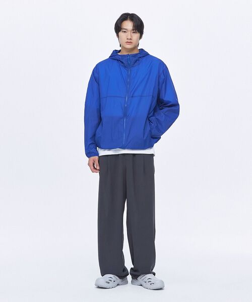 MUSINSA STANDARD（ムシンサスタンダード）の「リネンライクワンタックワイドバンディングパンツ[ダークグレー]（その他パンツ・メンズ・その他・40/42/30/26/28/32/34/36）」の8枚目の写真