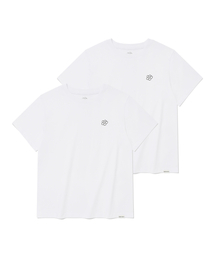 [2PACK] ウィメンズリリーハーフ袖Tシャツ ホワイト/ホワイト