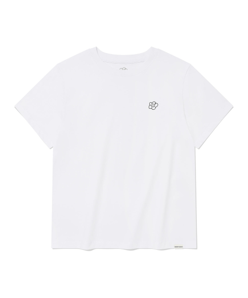 Wacky WiLLy（ワッキーウィリー）の「[2PACK] ウィメンズリリーハーフ袖Tシャツ ホワイト/ホワイト（Tシャツ/カットソー・レディース・その他・SMALL/MEDIUM/LARGE）」の2枚目の写真