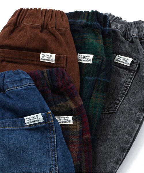 BREEZE（ブリーズ）の「【あったか】裏起毛ワイドタックパンツ_ジュニア対応（その他パンツ・キッズ・グリーン/ワインレッド/インディゴブルー/ブラック/ブラウン・90/100/110/120/130/140/150）」の13枚目の写真