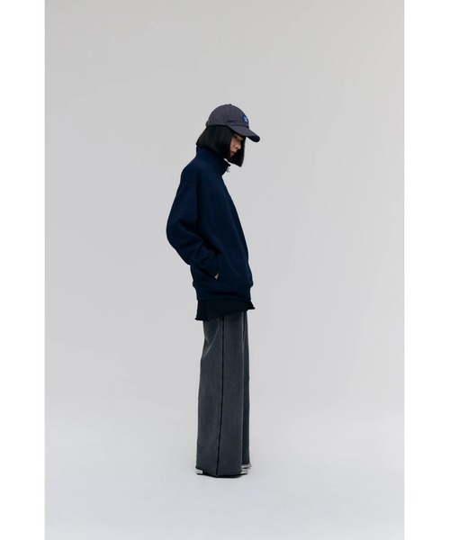 FELICITY(フェリシティ)の「Half Zip Sweat Tops(スウェット・レディース・アイボリー/ネイビー・2)」の22枚目の写真