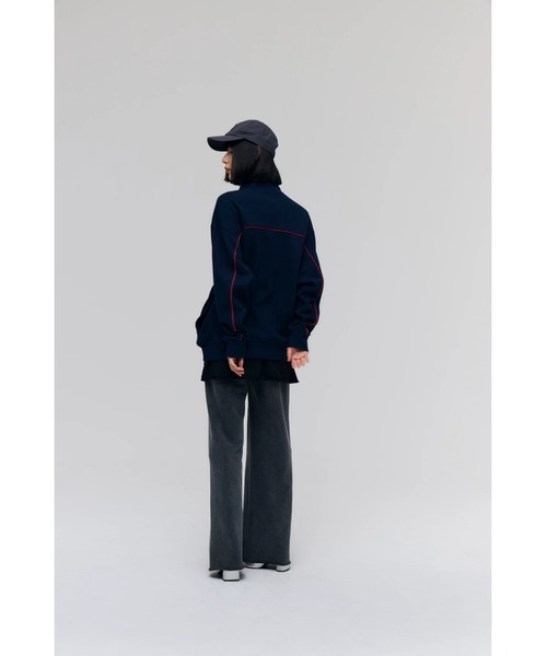 FELICITY(フェリシティ)の「Half Zip Sweat Tops(スウェット・レディース・アイボリー/ネイビー・2)」の21枚目の写真