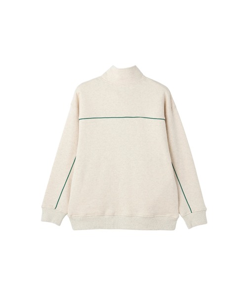 FELICITY(フェリシティ)の「Half Zip Sweat Tops(スウェット・レディース・アイボリー/ネイビー・2)」の3枚目の写真