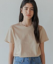 supima silket cotton top-beige