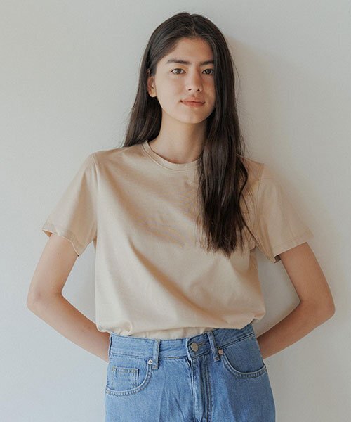 LINGSEOUL(リングソウル)の「supima silket cotton top-beige(Tシャツ/カットソー・レディース・その他・SMALL/MEDIUM)」の4枚目の写真