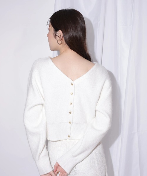 Rirandture（リランドチュール）の「２ＷＡＹオフショルニット×レーススカートセット（ワンピース・レディース・ピンク系その他/オフホワイト・1/2）」の19枚目の写真