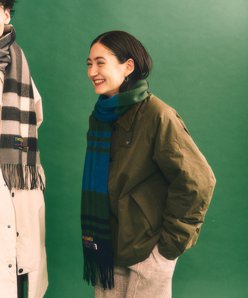 417 EDIFICE（フォーワンセブンエディフィス）の「TWEEDMILL / ツイードミル LAMBSWOOL STOLE（マフラー・メンズ・チャコールグレー/グレー/サックスブルー/ライトグレー/ブラウン/グリーン/ピンク/グリーン系その他/オレンジ/イエロー・FREE）」の16枚目の写真