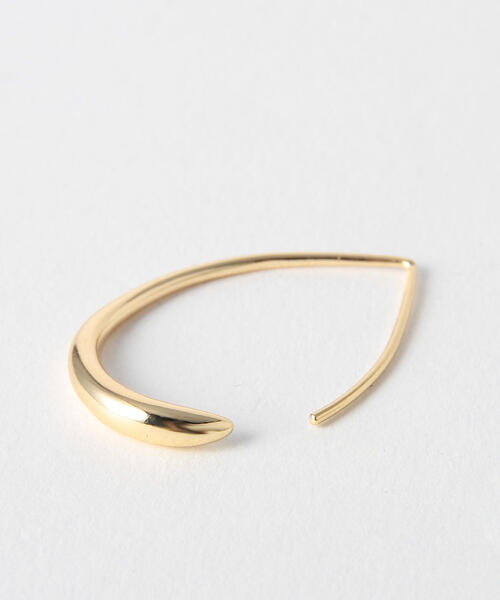 green label relaxing(グリーンレーベルリラクシング)の「CR シズクフープピアス(ピアス(両耳用)・レディース・ゴールド/シルバー・FREE)」の3枚目の写真