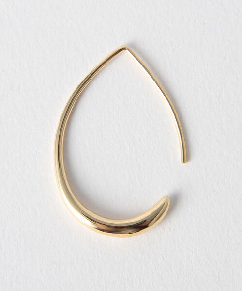 green label relaxing(グリーンレーベルリラクシング)の「CR シズクフープピアス(ピアス(両耳用)・レディース・ゴールド/シルバー・FREE)」の4枚目の写真