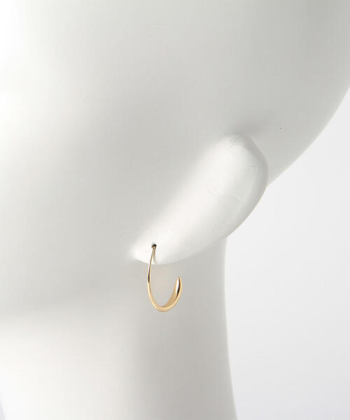 green label relaxing(グリーンレーベルリラクシング)の「CR シズクフープピアス(ピアス(両耳用)・レディース・ゴールド/シルバー・FREE)」の5枚目の写真