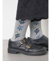 Samansa Mos2 | フラワーラインタイツ(ソックス/靴下)