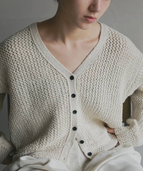 セール】anuke Crochet Knit Cardigan クロシェニットカーディガン