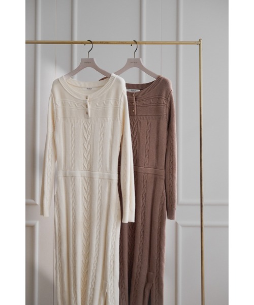 Cecily Cable Knit Dress（ワンピース）｜Her lip to（ハーリップ