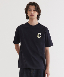 クールコットンシャインCロゴTシャツダークネイビー