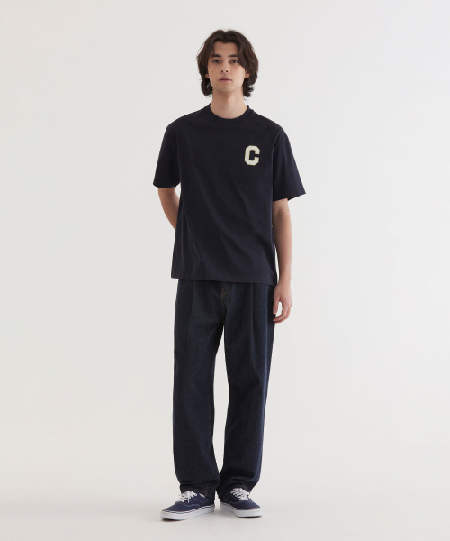 COVERNAT(カバーナット)の「クールコットンシャインCロゴTシャツダークネイビー(Tシャツ/カットソー・レディース・その他・X-SMALL/SMALL/MEDIUM/LARGE/X-LARGE/XX-LARGE)」の4枚目の写真