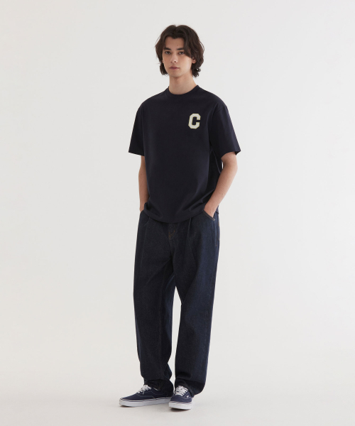 COVERNAT(カバーナット)の「クールコットンシャインCロゴTシャツダークネイビー(Tシャツ/カットソー・レディース・その他・X-SMALL/SMALL/MEDIUM/LARGE/X-LARGE/XX-LARGE)」の5枚目の写真
