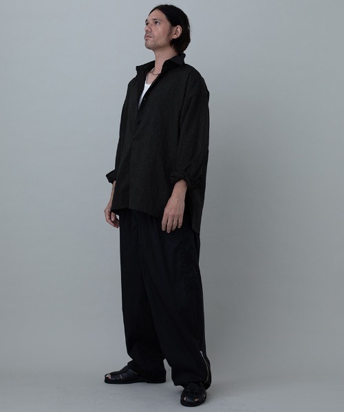 EGO TRIPPING(エゴトリッピング)の「ms6328- MINIMALPULLOVER プルオーバーシャツ(616607)(シャツ/ブラウス・メンズ・ブラック/杢グレー/ホワイト・46/48)」の18枚目の写真