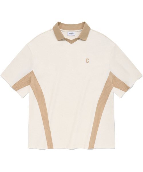COVERNAT(カバーナット)の「ワッフルアーチカラーTシャツクリーム(ポロシャツ・レディース・その他・MEDIUM/SMALL/LARGE)」の1枚目の写真