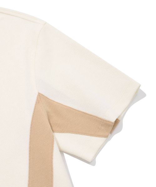 COVERNAT(カバーナット)の「ワッフルアーチカラーTシャツクリーム(ポロシャツ・レディース・その他・MEDIUM/SMALL/LARGE)」の6枚目の写真