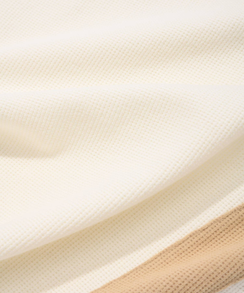COVERNAT(カバーナット)の「ワッフルアーチカラーTシャツクリーム(ポロシャツ・レディース・その他・MEDIUM/SMALL/LARGE)」の7枚目の写真
