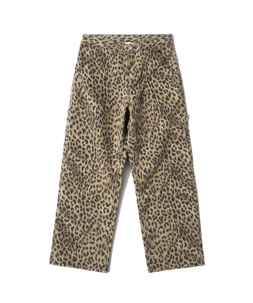 QT8 GARMENTS(キューティーエイトガーメント)の「LB Leopard Carpenter Pants (Beige)(スウェットパンツ・レディース・その他・X-LARGE/MEDIUM/LARGE)」の2枚目の写真