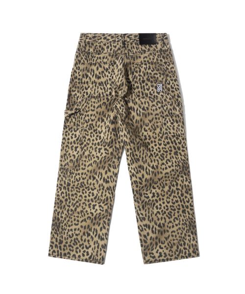 QT8 GARMENTS(キューティーエイトガーメント)の「LB Leopard Carpenter Pants (Beige)(スウェットパンツ・レディース・その他・X-LARGE/MEDIUM/LARGE)」の3枚目の写真