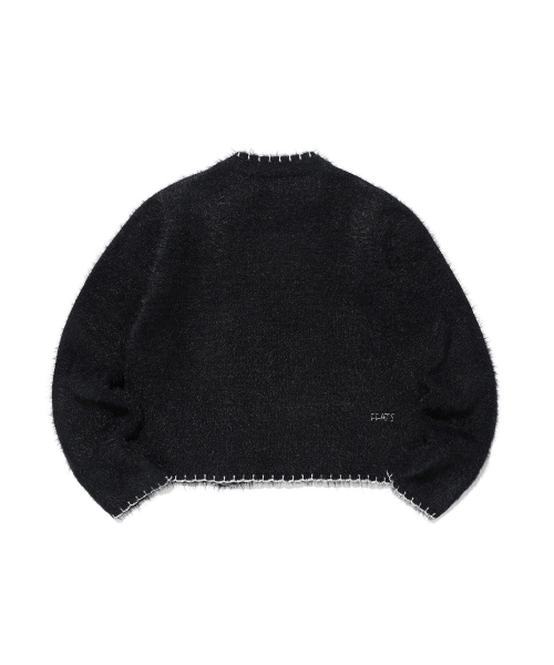 NICE GHOST CLUB(ナイスゴーストクラブ)の「FFATS BUTTON CARDIGAN_BLACK(NG2FFFK683A)(カーディガン/ボレロ・レディース・ブラック・SMALL/MEDIUM)」の3枚目の写真