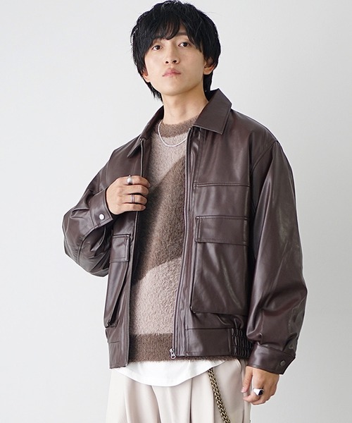 MinoriTY（マイノリティ）の「【qsssy×MinoriTY】NIGHT FADE SHAGGY LIKE KNIT（ニット/セーター・メンズ・ブラウン/ブラック・S/L/M）」の19枚目の写真