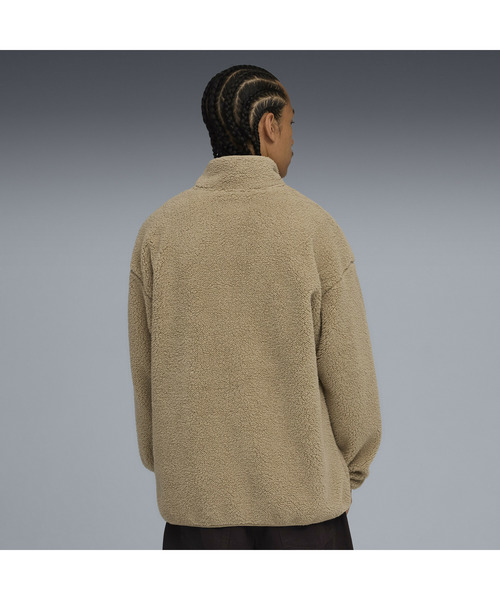 PUMA（プーマ）の「PUMA プーマ メンズ ESS エレベーテッド リラックスド フルジップ シェルパ ジャケット（パーカー・メンズ・ダークグリーン/ベージュ/ブラック・SMALL/MEDIUM/LARGE/X-LARGE/X-SMALL）」の13枚目の写真