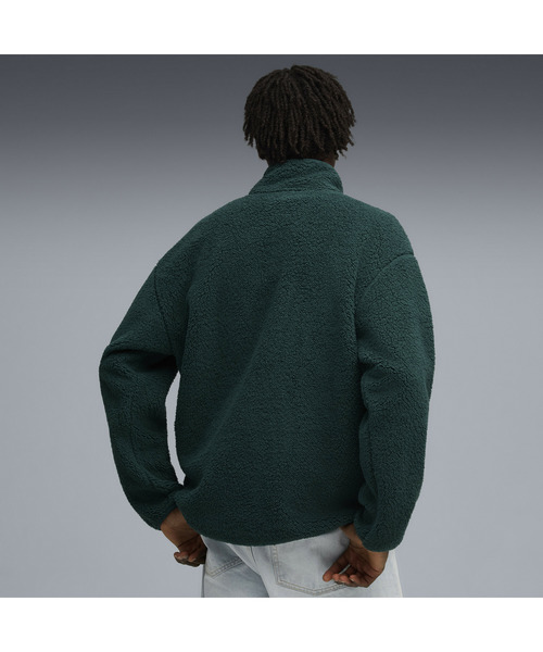 PUMA（プーマ）の「PUMA プーマ メンズ ESS エレベーテッド リラックスド フルジップ シェルパ ジャケット（パーカー・メンズ・ダークグリーン/ベージュ/ブラック・SMALL/MEDIUM/LARGE/X-LARGE/X-SMALL）」の11枚目の写真