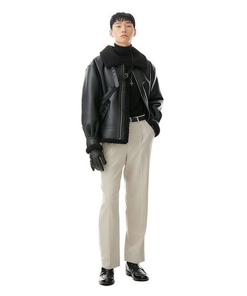 URBANSTOFF(アーバンストッフ)の「グロスエビエイタージャケット(ブラック)(ムートンコート・レディース・その他・MEDIUM/SMALL/LARGE)」の6枚目の写真