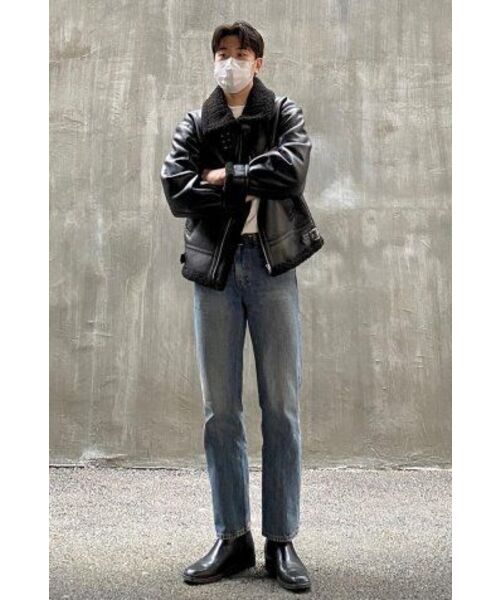 URBANSTOFF(アーバンストッフ)の「グロスエビエイタージャケット(ブラック)(ムートンコート・レディース・その他・MEDIUM/SMALL/LARGE)」の7枚目の写真