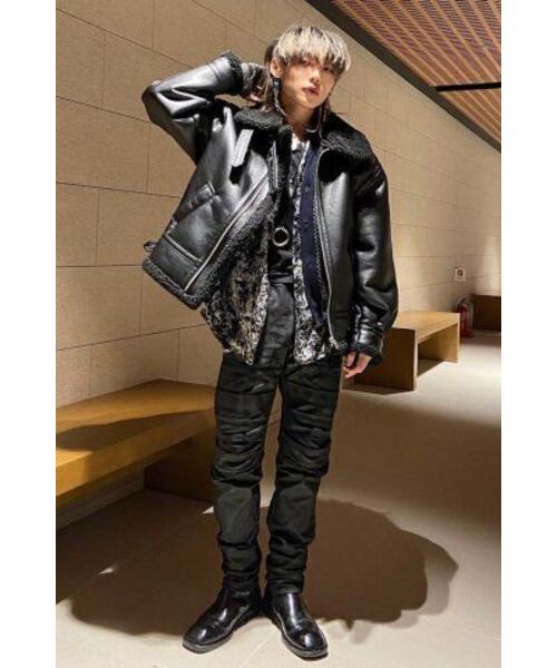 URBANSTOFF(アーバンストッフ)の「グロスエビエイタージャケット(ブラック)(ムートンコート・レディース・その他・MEDIUM/SMALL/LARGE)」の8枚目の写真