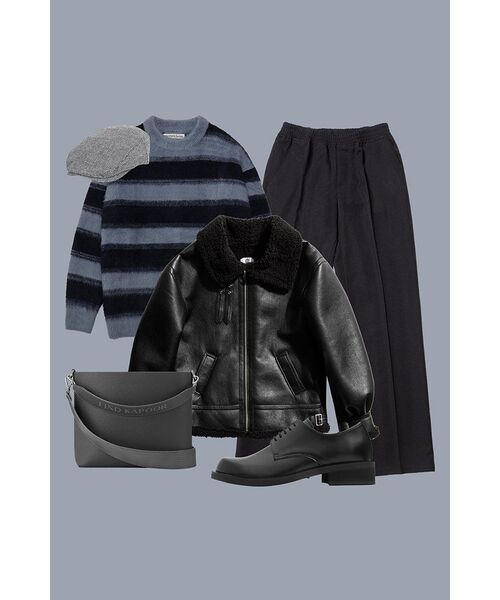 URBANSTOFF(アーバンストッフ)の「グロスエビエイタージャケット(ブラック)(ムートンコート・レディース・その他・MEDIUM/SMALL/LARGE)」の3枚目の写真