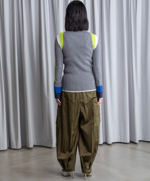 MARECHAL TERRE（マルシャルテル）の「カフスリブニットトップス（ニット/セーター・レディース・ブラック/ネイビー/グレー/アイボリー/ラベンダー・MEDIUM）」の22枚目の写真