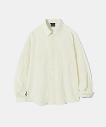 Stitch Stripe Shirt S114  Elephant Ivory