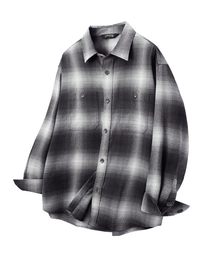LXT（エルエックスティー）の「ヴィンテージモノチェックツーポケットオーバーシャツ[グレー]（シャツ/ブラウス）」