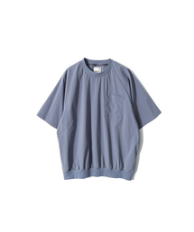 HORLISUN（ホーリーサン）の「Jameson Short Woven Pullover Shirt Blue（Tシャツ/カットソー）」