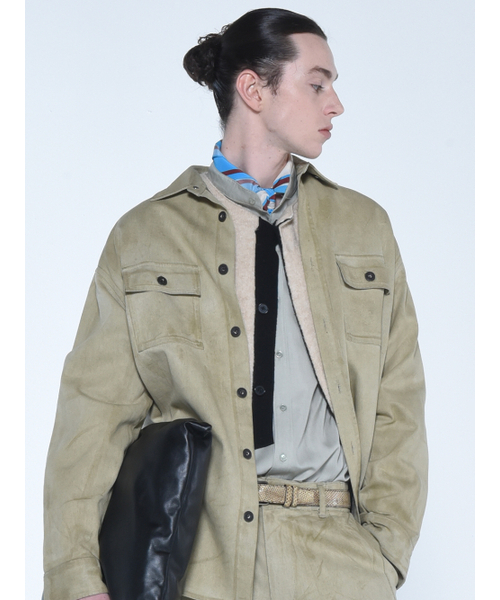 THE BALLON(ザバロン)の「OVERSIZED MILLER SHIRT_OLIVE(シャツ/ブラウス・メンズ・その他・MEDIUM/LARGE)」の4枚目の写真