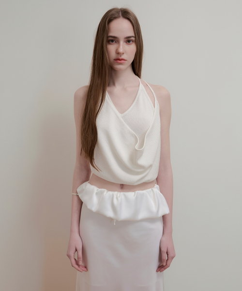 AOPT(アオプト)の「LAYERED HALTER NECK KNIT - OFF WHITE(ニット/セーター・レディース・その他・SMALL/MEDIUM)」の2枚目の写真