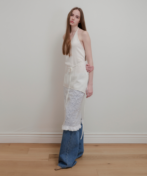AOPT(アオプト)の「LAYERED HALTER NECK KNIT - OFF WHITE(ニット/セーター・レディース・その他・SMALL/MEDIUM)」の7枚目の写真