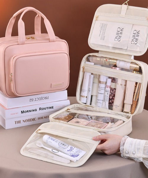 セール】【26年春夏新作】大容量吊り下げ式トラベルメイクバニティ