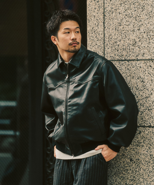 417 エディフィス（417 EDIFICE）/SANTA FE SHEEP LEATHER JACKET / シープサンタフェジャケット SANTA FE SHEEP LEATHER JACKET / シープサンタフェジャケット