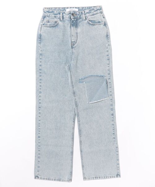 rokh（ロク）の「DENIM PANTS R1CA54（その他パンツ・レディース・オフホワイト/インディゴブルー・38/36）」の2枚目の写真