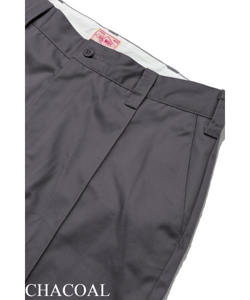 BIG MIKE（ビッグマイク）の「BIG MIKE ビックマイク / 26春夏新作 セットアップ対応 NEW ピンタック チノパンツ //// 102537000（チノパンツ・メンズ・ベージュ/グリーン/ブラック/チャコールグレー/杢グレー・30/32/34/36）」の6枚目の写真