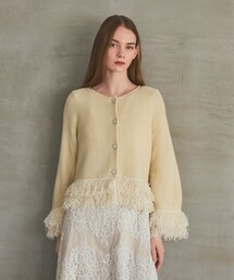 GRACE CLASS | ラメフェザーフリンジカーディガン(カーディガン/ボレロ)