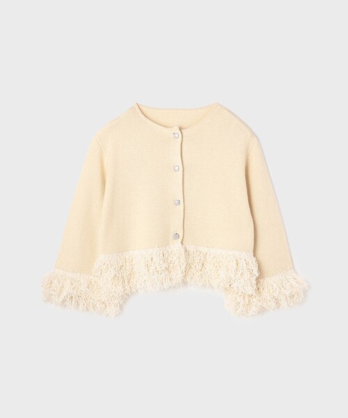 GRACE CLASS（グレースクラス）の「ラメフェザーフリンジカーディガン（カーディガン/ボレロ・レディース・キナリ/ブラック・36）」の17枚目の写真