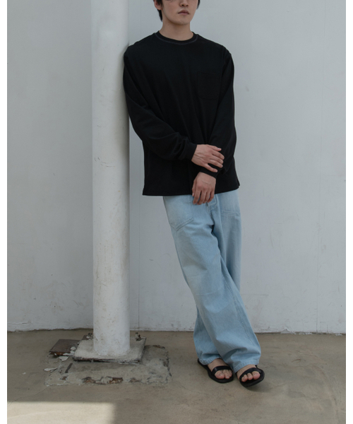 WORTHWHILE MOVEMENT(ワースワイルムーブメント)の「ステッチポケットロングスリーブTシャツ(ブラック)(Tシャツ/カットソー・レディース・その他・X-LARGE/LARGE)」の6枚目の写真