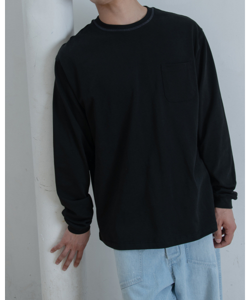 WORTHWHILE MOVEMENT(ワースワイルムーブメント)の「ステッチポケットロングスリーブTシャツ(ブラック)(Tシャツ/カットソー・レディース・その他・X-LARGE/LARGE)」の7枚目の写真